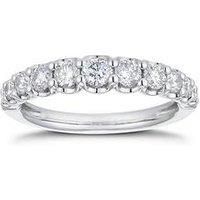 Ernest Jones Platinum 0.75Ct Diamond Gradient Eternity Ring