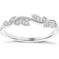 Ernest Jones 9Ct White Gold Diamond Ring