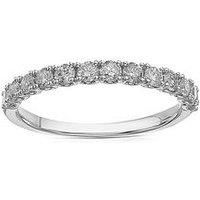 Ernest Jones 18Ct White Gold 0.50Ct Round Cut Diamond Eternity Ring