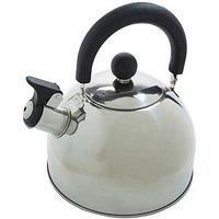 Regatta 2 Litre Stainless Steel Whistling Kettle Camping Kettle Mens