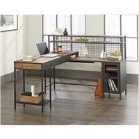 TEKNIK Boulevard Cafe LShaped Desk  Vintage Oak