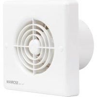 Manrose Quiet Bathroom Extractor Fan - White 100mm