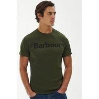 Barbour Large Logo T-Shirt - Khaki