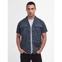 Barbour International Short Sleeve Chest Pocket Shirt - Dark Green