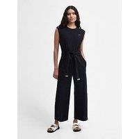 Barbour International Bluford Cotton Sleeveless Jumpsuit - Black