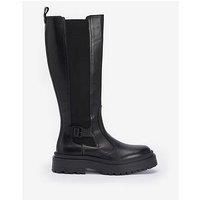 Barbour International Alicia Knee High Chelsea Boot - Black