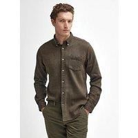 Barbour Long Sleeve Buckley Tailored Herringbone Shirt - Brown