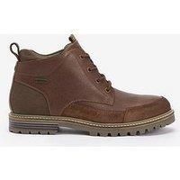 Barbour Quartz Leather Derby Lace Up Boots - Brown