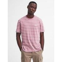 Barbour International Bernie Stripe Short Sleeve T-Shirt - Pink