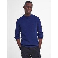 Barbour International Crawley Crew Knitted Jumper - Blue