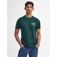 Barbour Script Logo Graphic Tailored T-Shirt - Green