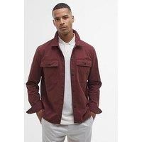 Barbour International Rocco Peached Overshirt - Dark Red