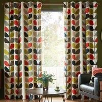 Orla Kiely - Multi Stem - Multi - Eyelet Curtains - 66x72"/168x183cm