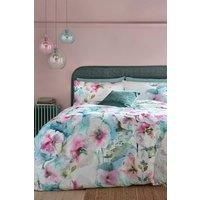 Voyage Maison Isabella Spring Floral Multi Duvet Cover Set 100% Cotton Sateen (Double Duvet Cover Set: 200cm x 200cm)