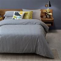 Orla Kiely Tiny Stem Whale Blue Bedding: King Size Duvet Cover (230cm x 220cm)