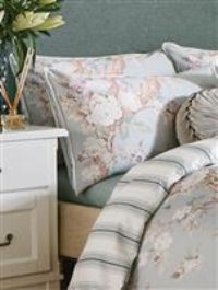 Laura Ashley Belvedere Standard Pillowcase Pair, Duck Egg