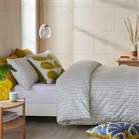 Orla Kiely Tiny Stem Duvet Cover, Single, Light Cool Grey