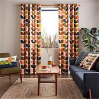 Orla Kiely Multi Stem Eyelet Curtains