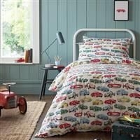 Vintage Cars Children's Bedding In Multi By Cath Kidston