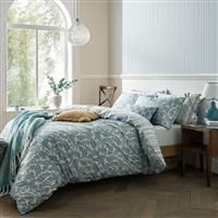 Laura Ashley Cariad Spray Duvet Set, Double, Newport Blue