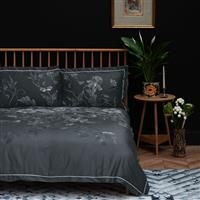 Timorous Beasties Tendril Spill Duvet Set, Single, Navy