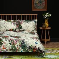 Timorous Beasties Bloomsbury Garden Duvet Set, Single, Dove