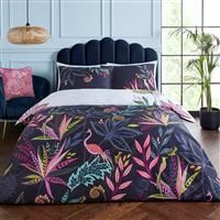 Sara Miller Botanic Paradise 100% Cotton 220 Thread Count Duvet Cover Set