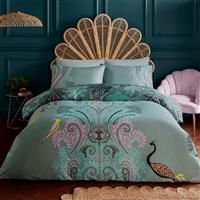 Sara Miller Peacock Filigree Bedset UK Double - 2 Standard Pillowcases