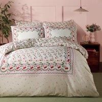 Cath Kidston Cherry Picked 100% Cotton Duvet Cover Set - Pink/Cream (Single (137cm x 200cm))