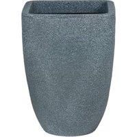 Strata Tall Square Top Round Base Planter