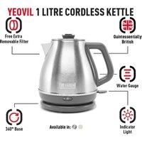 Haden 205353 Yeovil 1L Kettle - Brushed Stainless Steel