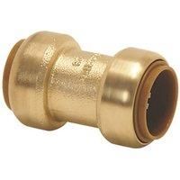 Tectite Classic Brass Push-Fit Equal Coupler 15mm (5041X)