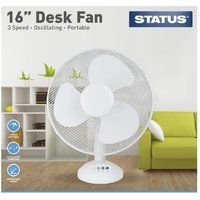 Cooling Desk Fan Pedestal Oscillating Electric Tower Standing Home Office Clip