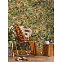 Holden Decor Vintage Peacock Multicolor Wallpaper 13190