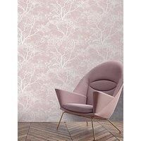 Holden Decor Statement Wallpaper Whispering Trees Dusky Pink 65400 Full Roll