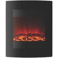 Focal Point Ebony Black Remote Control Wall-Mounted Electric Fire 548 x 645mm (1790G)