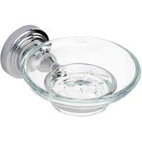 Fidelity Wall Mounted Glass Soap Dish - Chrome