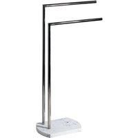 Octavia White Resin Towel Stand - White - White