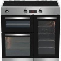 Beko 90 cm Induction Electric Range Cooker Double Oven KDVI90X #2454