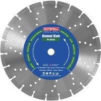 Faithfull FAIDB300PRO Paving Slab, Concrete, Brick, Kerb Stone Professional Diamond Cutting Blades 300 mm (12 Inch)