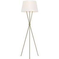 Penny 1 Light Floor Lamp Burnished Brass E27