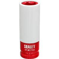 Sealey SX03021 Alloy Wheel Chrome Molybdenum Impact Socket 21mm 1/2"Sq Drive