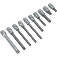 Sealey AK5538 Head Bolt Socket Bit, 1/2" Square Drive, 10 Pieces