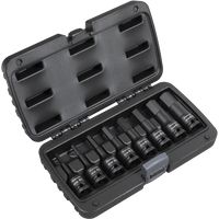 Sealey AK5601 Impact Hex Socket Bit Set 8pc 1/2"Sq Drive