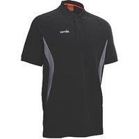 Scruffs Polo Shirt New Eco Tech Design Cotton Rich Black or Grey