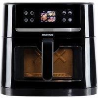 Daewoo Actuate Range, 8 Litre Air Fryer, One Touch Smart Cooking, AI Technology Recognises 12 Food Groups With Viewing Window For Progress Checks, LCD Touch Screen Display, Air Flow Technology