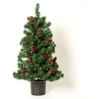 Robert Dyas 90Cm Half Prelit Christmas Tree