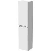 Wickes Malmo Gloss White Wall Hung J Pull Tower Unit - 1600 x 400mm