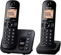 Panasonic Tgc222Eb Cordless Telephone With Answering Machine And Nuisance Call Block  Twin