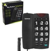 Benross Easy Use Landline Telephones - Slimline / Big Button / LED Ringer Light